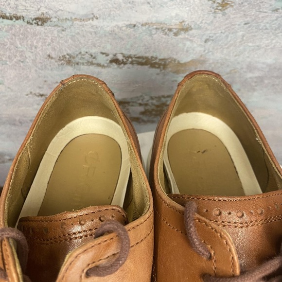 Cole Haan OriginalGrand Shoes Mens Size 9 Brown Leather Wingtip Oxford C26471 - Picture 9 of 11
